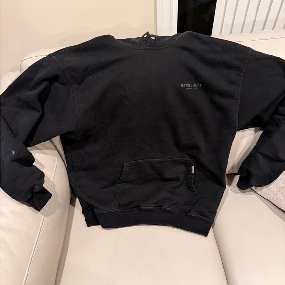 Represent Men's Black Crewneck Sweater